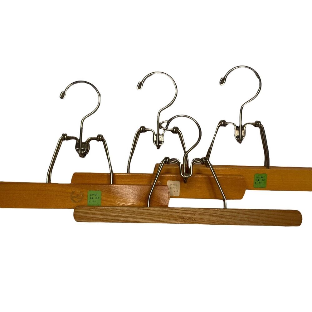 Walker Montrose Vintage Antique Pant Hangers Set of 4